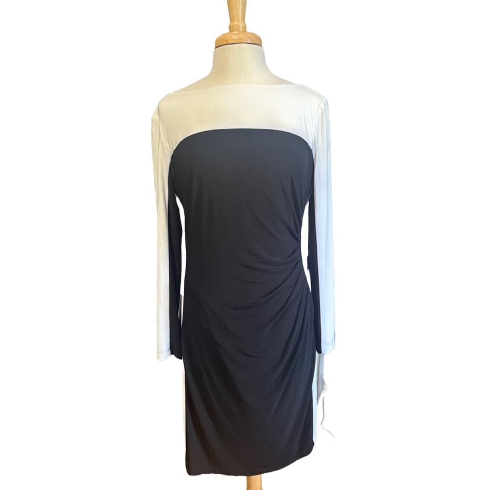 LAUREN Ralph Lauren Dress Size 14 Black and White